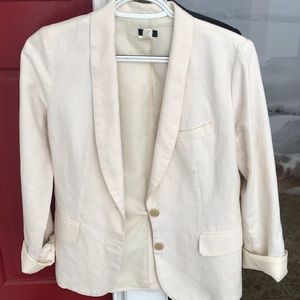 J. Crew White Blazer